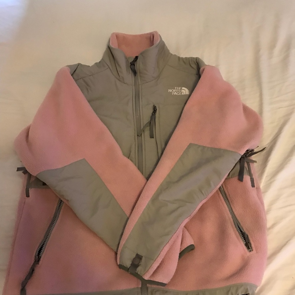Pink north face jacket